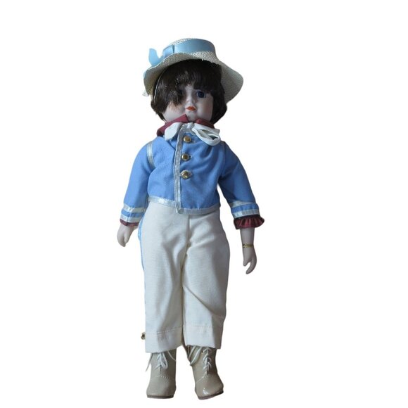 Gorham Nursery Rhyme Series Jack Musical Porcelain 16" Doll Vintage 1985 - Picture 1 of 9